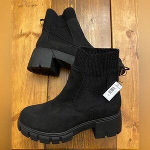 Torrid Black Chunky Ankle Boots